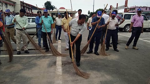Cleanliness drive in Tawang