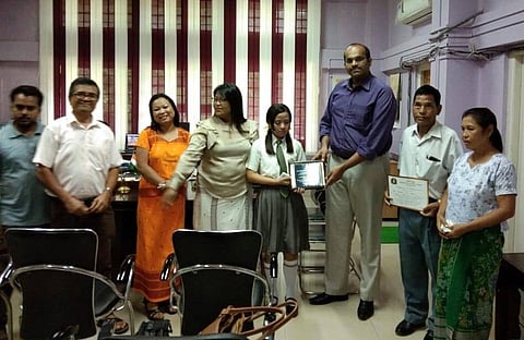 Educere School felicitates visually impaired student