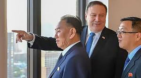 N Korean official meets Pompeo