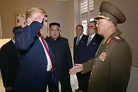 Trump salutes N Korean minister, footage reveals