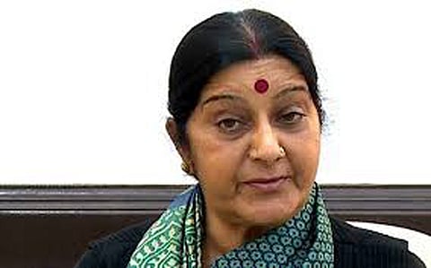 Sushma leaves for  S Africa
