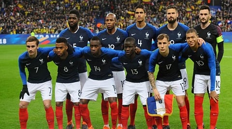 France squad take a break