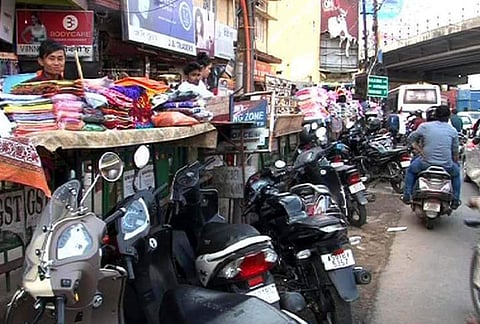 ‘No parking’ is the parking space at Ganeshguri