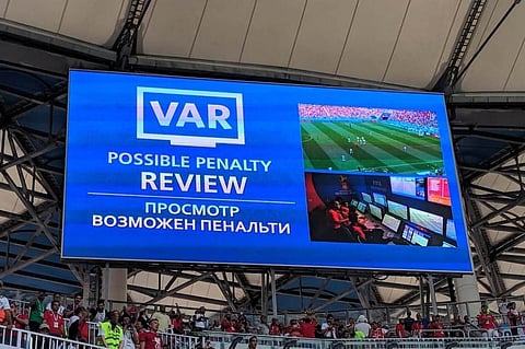 Video Assisted Referee (VAR) used 440 times, increased referee accuracy ended off-side goals