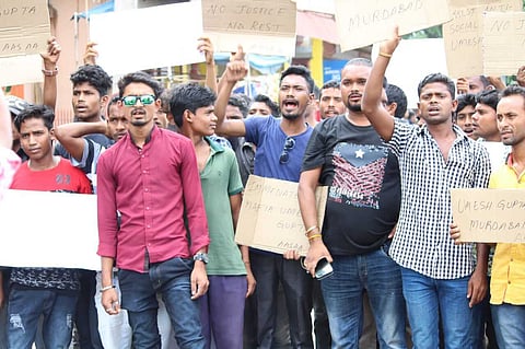 Public, student activists protest in Bokajan