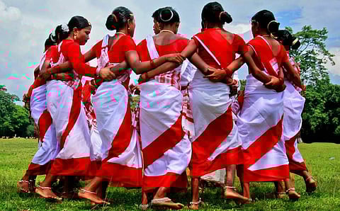 All Assam jhumur dance competition at Demow, Assam