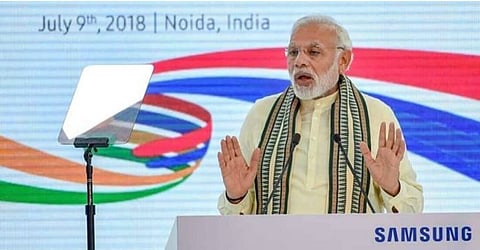 Samsung to make India a global export hub: Modi