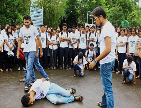 All Assam Students’ Union (AASU) Organize Street Play Against Ragging