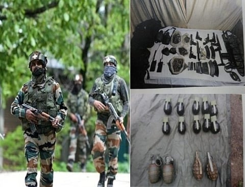Jammu and Kashmir Police Recover Huge Cache of Firearms, Explosives and Ammunition in Poonch District