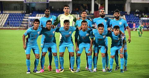 Indian Football Team Move up A Place in FIFA Rankings