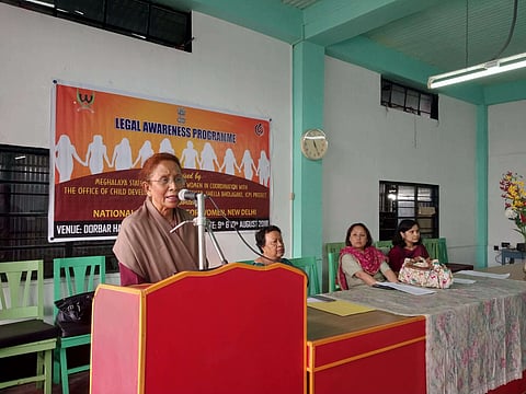 Legal awareness programme by Meghalaya State Commission for Women at Sohra, Shillong