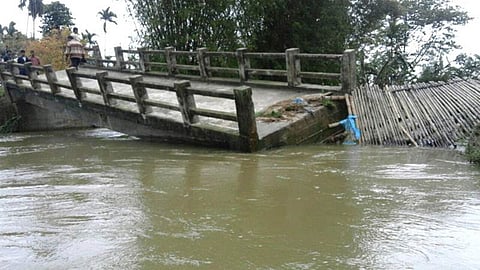 7 injured in  Manipur bridge collapse