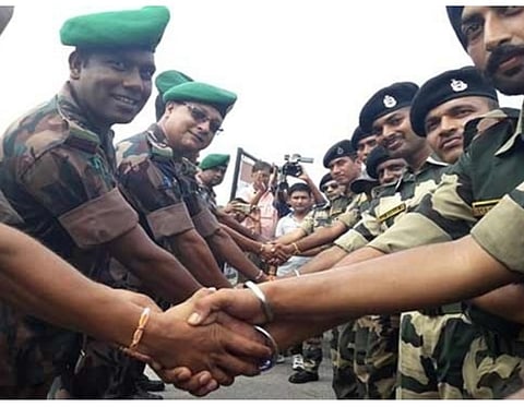 Cross Border Guards Celebrate Friendship Day at Karimganj