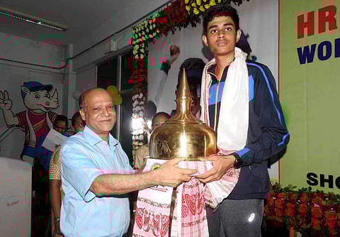 Assam Rifle and Shooting Association (ARSA) felicitates Hriday Hazarika