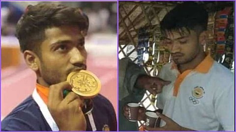 18th Asian Games Bronze Winner Harish Kumar Resumes Tea Selling on Returning Home