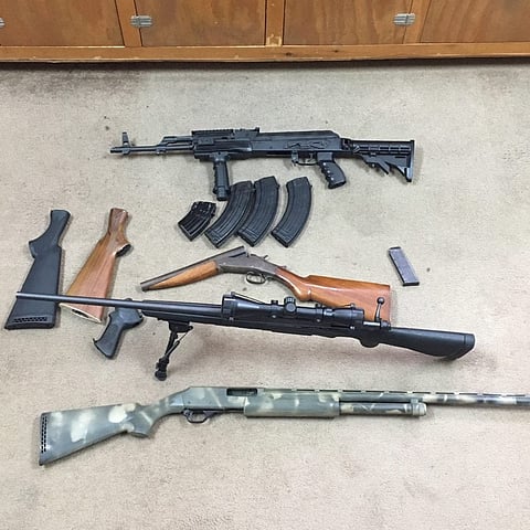 Six Weapons with Live Bullets Seized at South Sarania near Ulubari