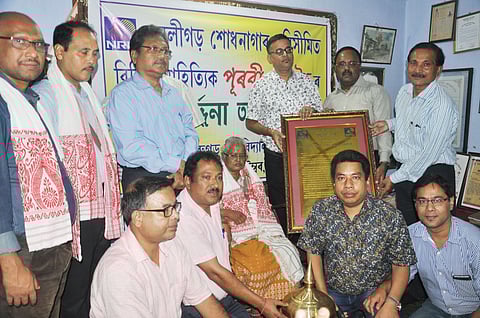 Numaligarh Refinery Ltd Felicitates Sahitya Akademi Recipient Purabi Bormudoi