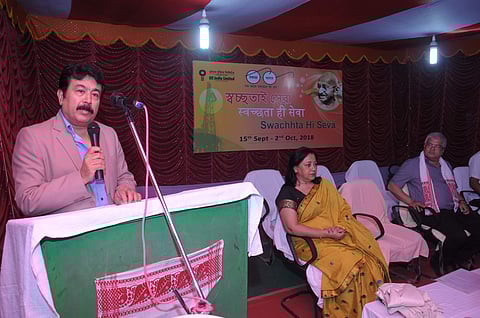 Oil India Limited  CMD Utpal Bora  urges students to focus on cleanliness in Dibrugarh