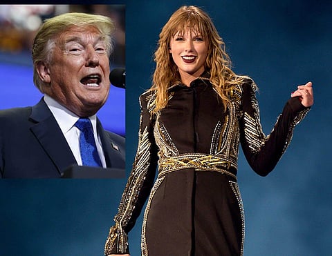 Taylor Swift’s political colour irks Trump