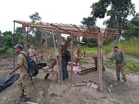 Eviction Drive at Ripu-Chirang Reserve Forest