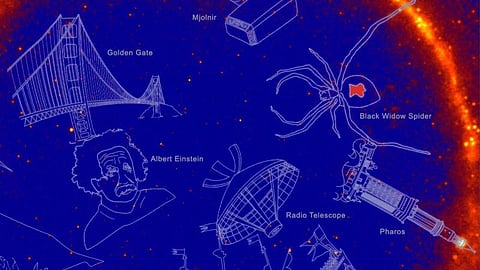 New Gamma-Ray Constellations Named After Godzilla, Hulk