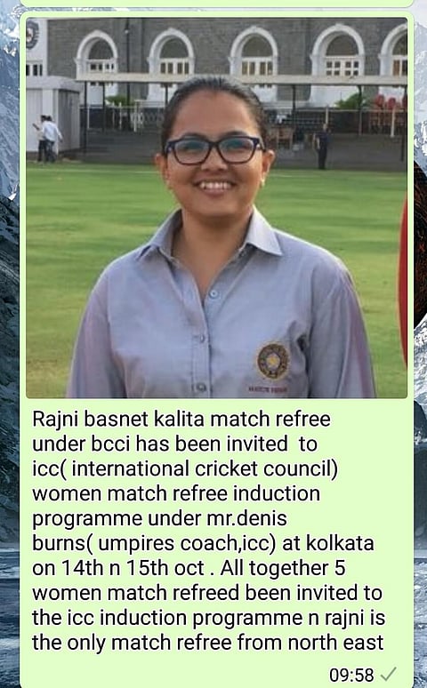 Rajni Basnet Kalita Attends International Cricket Council Programme