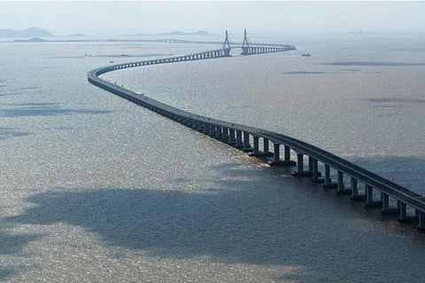 World’s longest Sea-Crossing Bridge Opens at Hong Kong