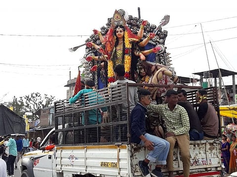 Tearful Adieu to Goddess Durga on Dashami