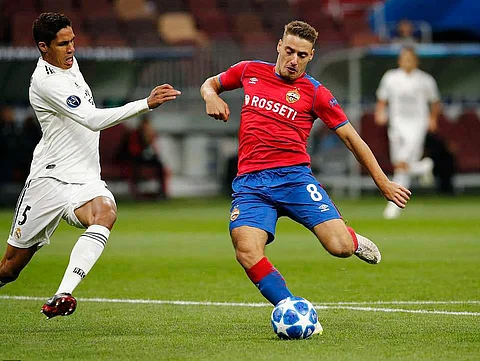 Real Madrid fall 1-0 to CSKA in Moscow