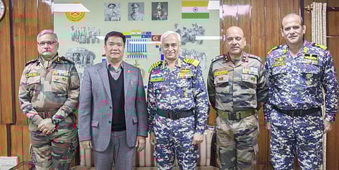 Admiral Sunil Lanba meets Arunachal Pradesh Chief Minister Pema Khandu