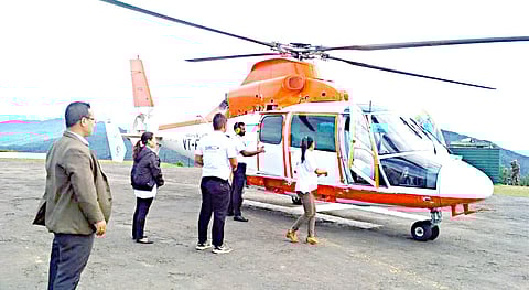 Imphal-Moreh and Imphal-Tamenglong Helicopter Services Launched in Manipur