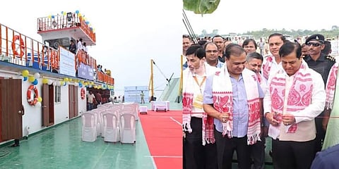 CM Sarbananda Sonowal flags off Ro-Ro vessel named after Bhupen Hazarika in Majuli