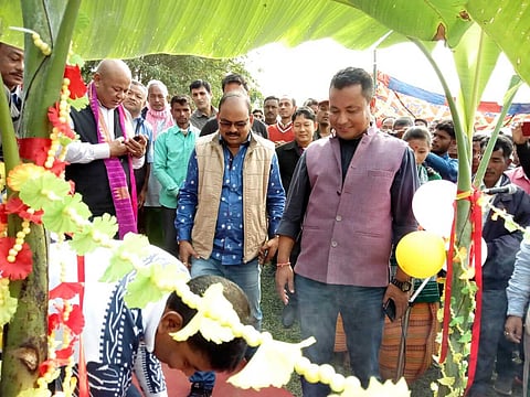 Hagrama Mohilary inaugurates  Koch-Rajbongshi community hostel at Udalguri