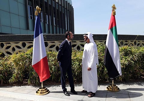 Abu Dhabi Crown Prince Meets French PM Edouard Philippe