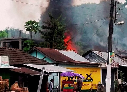 Two houses gutted near Barsapara in Guwahati