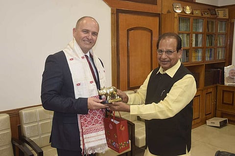 Estonian Ambassador calls on Assam Governor Prof. Jagdish Mukhi