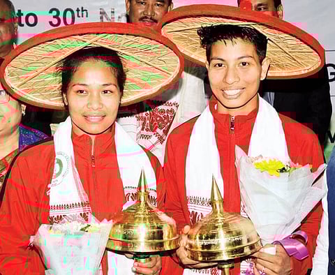 Assam Amateur Boxing Association (AABA) felicitates Lovlina, Bhagyabati