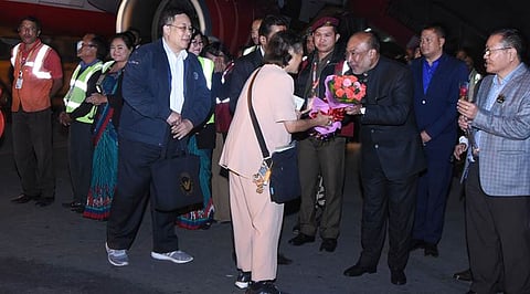 Manipur : Thailand Princess Maha Chakri Sirindhorn Arrives in Imphal