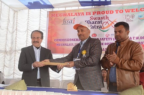 Swasth Bharat Yatra team arrives in Shillong