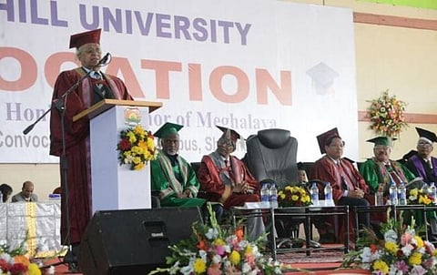 Meghalaya Governor Tathagatha Roy, CM Sangma attend NEHU convocation