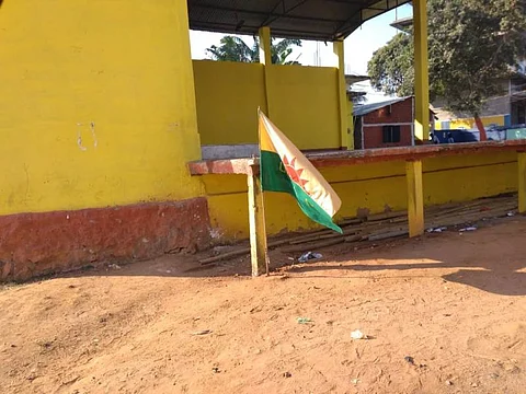 ULFA-I Flag found Flying in Borbari, Guwahati