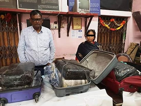 50 kg Ganja (Cannabis) seized by GRP at Railway Station in Guwahati