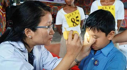 MLA Thangwang Wangham inaugurates 2nd  phase of free eye camp
