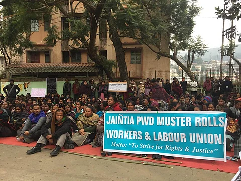 Jaintia Hills PWD Muster roll workers fast, suspends after assurance