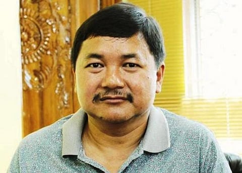 Tuliram Ronghang laid foundation stones of development projects in Bithung Rengthama