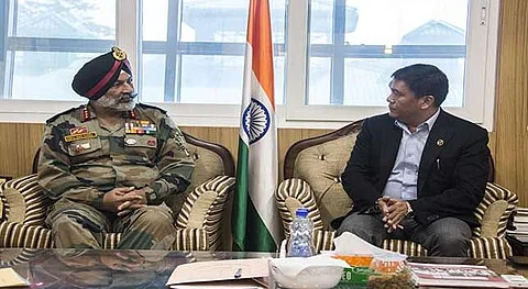 4 Corps GOC calls on Governor Brig (Retd) Dr B D Mishra, CM Pema Khandu