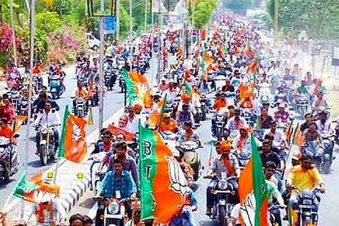 BJP bike rally to strengthen party from Seppa general ground to Bana