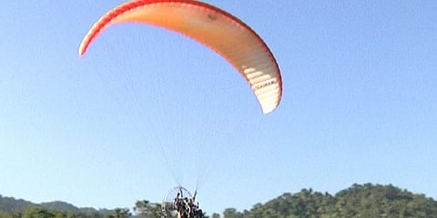 Training on paramotor & paragliding for youths by BTC Tourism Department
