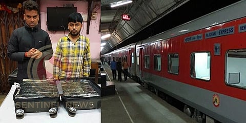 10 Kg Ganja seized from Rajdhani Express at Guwahati Railway Station