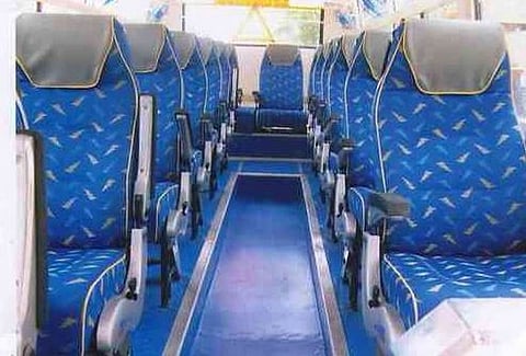 Moyong flags off Pasighat-Dibrugarh APST Bus Service